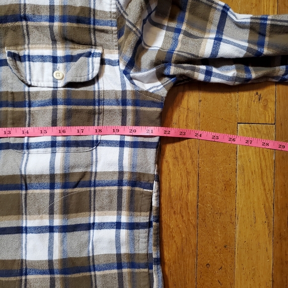 American Eagle Outfitters Blue and Brown Flannel Shirt - Picture 6 of 10